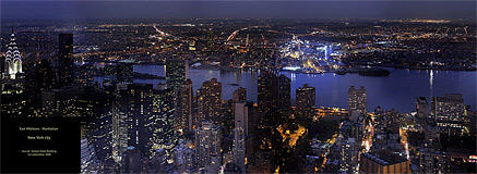 vue de l'empire state building est de nuit